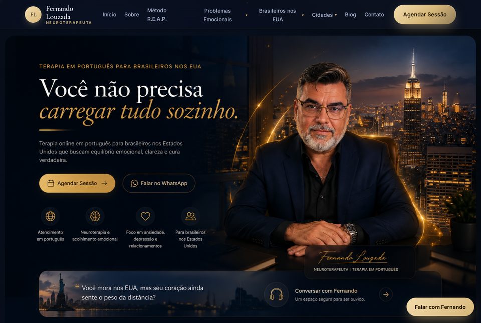 Fernando Louzada website built with Autorixa
